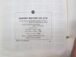 Suzuki RG125 (NF12A / NF12B), RG125CG / RG125CH / RG125UCG / RG125UCH parts catalogue -varaosaluettelo