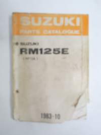 Suzuki RM125E (RF12A) parts catalogue -varaosaluettelo