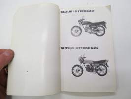 Suzuki GT125EZ2, GT125ESZ2 parts catalogue -varaosaluettelo