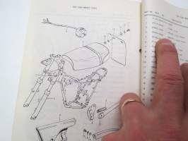 Suzuki TS250 E2, E4, E17, E18, E21, E22, E24 parts catalogue -varaosaluettelo