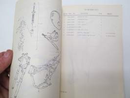 Suzuki GR125 E2, E4, E6, E17, E18, E22, E24, E25, E28, E32 parts catalogue -varaosaluettelo