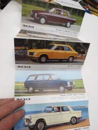 Peugeot 1973 mallisto -myyntiesite / brochure