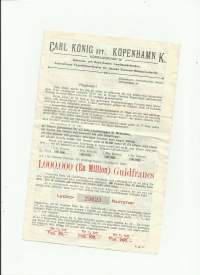 Carl König eft Köpenhamn  / arpajaisesite 1924