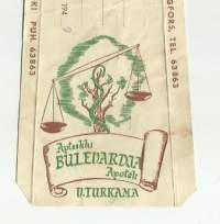 Apteekki Bulevardia U Turkama - resepti signatuuri  1949