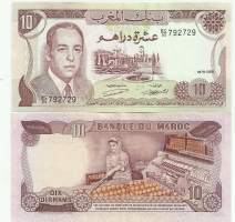 Marokko 10 Dirhams 1970  seteli