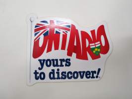 Ontario - yours to discover -tarra / sticker