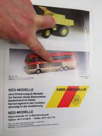 NZG Modelle Neuheiten 1992 -catalogue / pienoismalliluettelo