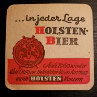 Holsten-bier  -olutlasin alunen