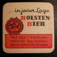 Holsten-bier  -olutlasin alunen