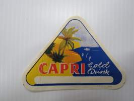 Capri Cold Drink -etiketti / label