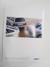 Opel Vectra 1999 -myyntiesite / sales brochure