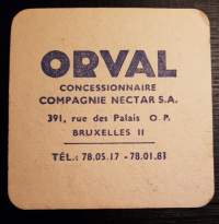 Orval bière, Bruxelles -olutlasin alunen
