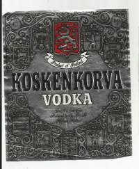 Koskenkorva Vodka  - viinaetiketti