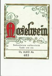 Moselwein Alko nr 483  - viinaetiketti