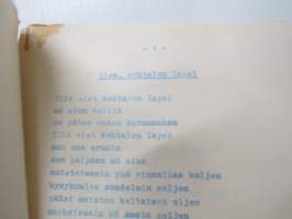 Hauskaa Vappua - Glada Vappen toivoo - önskar Hamburger Börs -ravintolan vapunviettoa teetetty lauluvihko / restaurant song booklet