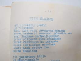 Hauskaa Vappua - Glada Vappen toivoo - önskar Hamburger Börs -ravintolan vapunviettoa teetetty lauluvihko / restaurant song booklet