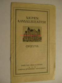 Suomen Kansallisteatteri 1.11.1912 &quot;Coriolanus&quot; -käsiohjelma 