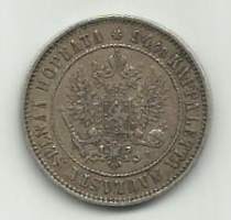 1 markka  1908  hopeaa