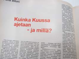 Aja 1971 nr 3, Saab asiakaslehti, Suomea samoilemaan, Mihin diesel kelpaa, Ysiysi aloitti taksiuran (Heikki Toivanen Hki, Kuuauton kulkuvoima, Scania moottorit, ym