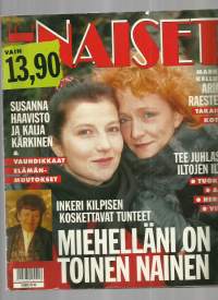 Me Naiset 1992 nr 45 / Susanna Haavisto ja Kaija Kärkinen, Arimo  Raeste, miehelläni on toinen nainen