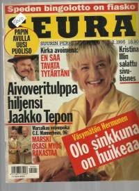 Seura 1995  nr 5 / Jaakko Teppo aivoveritulppa, C E Mannerheim veljenpoika, Hermunen, Kirka avoimena