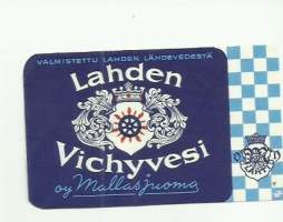 Lahden Vichyvesi -  juomaetiketti