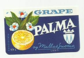 Grape Palma  -  juomaetiketti