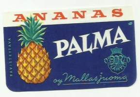 Palma Ananas  -  juomaetiketti
