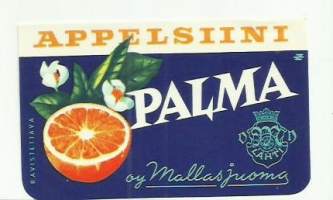 Palma Appelsiini  -  juomaetiketti