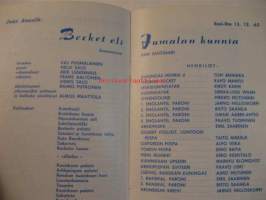 Turun kaupunginteatteri 1963/64 Becket eli Jumalan kunnia -käsiohjelma