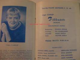 Turun kaupunginteatteri 1963/64 Becket eli Jumalan kunnia -käsiohjelma