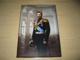Tsaari Nikolai II, Venäjä, canvastaulu, teen näitä vain 50 numeroitua kappaletta. Heti valmiina lähetettäväksi. Koko noin 20 cm x 30 cm. Esim. lahjaksi.
