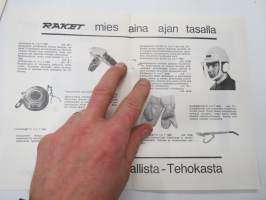 Raket - menevän metsurin varusteet -esite / brochure
