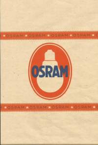 Osram tuote-etiketti 1952   n A4 koko