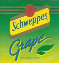 Scweppes Grape-   juomaetiketti