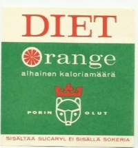 Diet Orange -  juomaetiketti