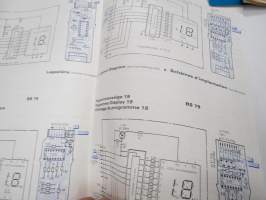 Telefunken Service Farbfernseh-Chassis 514/714 -huolto-ohjeet, piirikaavio, ym.