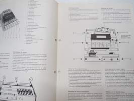 Telefunken Service cassetten baustein der cavatine RVH 69-4575 R/KDA Magnetophon -huolto-ohjeet, piirikaavio, ym.