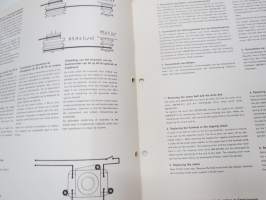 Telefunken Service cassetten baustein der cavatine RVH 69-4575 R/KDA Magnetophon -huolto-ohjeet, piirikaavio, ym.