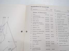 Telefunken Service Information M 501 -huolto-ohjeet, piirikaavio, ym.