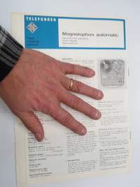 Telefunken Service Information Magnetophon automatic -huolto-ohjeet, piirikaavio, ym.