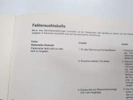 Telefunken Service Information S 110 automatic, V 511 automatic, V 511 stereo automatic -huolto-ohjeet, piirikaavio, ym.