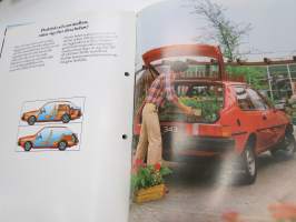 Volvo 343 1980 -myyntiesite / sales brochure