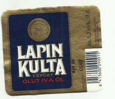 Lapin Kulta Strong olut  IV B  -  olutetiketti