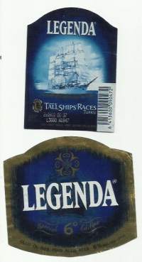 Legenda IV A Tall Ship Race -  olutetiketti