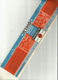 Kiho emaliväri   - tuote-etiketti 9x38 cm vuodelta 1941