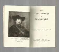 The Masterpieces of Rembrandt 1907