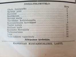 Pulinat pois! Pallen parhaita revyylauluja, 1943. Vihko 22.