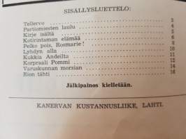 Uusi rautainen annos. Pallen parhaita revyylauluja, 1942. Vihko 16.