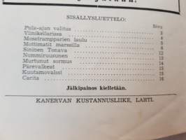 Mottimatit marssilla. Pallen parhaita revyylauluja, 1942. Vihko 19.